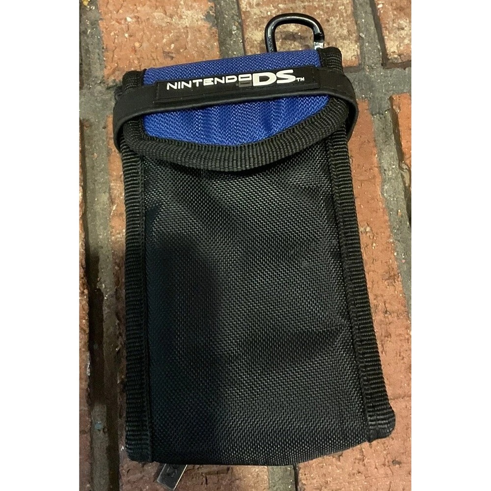 Nintendo DS Switch N Carry Case Blue Black Pouch Authentic